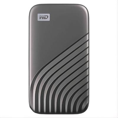 WESTERN DIGITAL SSD-Festplatte "Mobile Festplatte "My Passport SSD" 2 TB", grau, 2000 GB, Schreibgeschwindigkeitmaximal 1000 MB/s Lesegeschwindigkeitmaximal 1050 MB/s, Festplatten