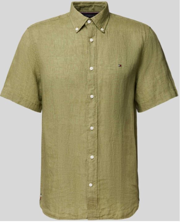Camisa Tommy Hilfiger Pigment Dyed Hombre N/a Xxl