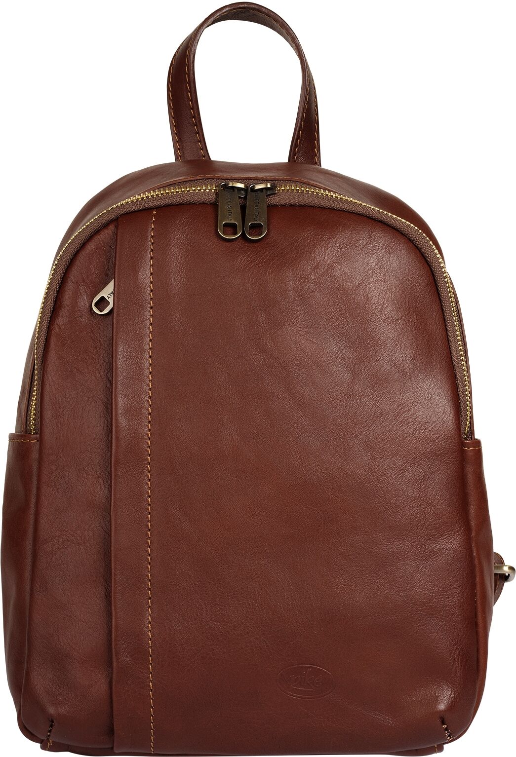 Cityrucksack PIKÉ "PIKÉ Damen echt Leder, Made in Italy", Damen, Gr. B/H/T: 30cm x 25cm x 9cm, onesize, braun, Leder, Rindsleder, unifarben, Rucksäcke Cityrucksack, echt Leder, Made in Italy braun B/H/T: 30cm x 25cm x 9cm, onesize