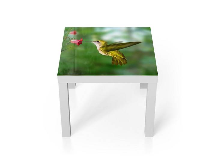 DEQORI Couchtisch 'Flügelschlag des Kolibris', Glas Beistelltisch Glastisch modern