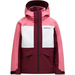 Peak Performance, Unisex, Skijacke, Kid's Gravity Insulated Jacket (128), Rot, Schwarz
