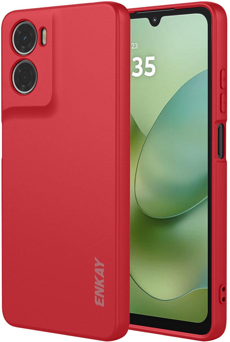 Motorola Moto G06 / G06 Power ENKAY Silikone Mobil Cover - Rød