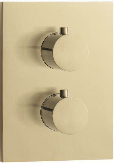 Herzbach Design iX PVD Thermostat 21.500550.2.41 Brass Steel, Unterputz, für 1 Verbraucher