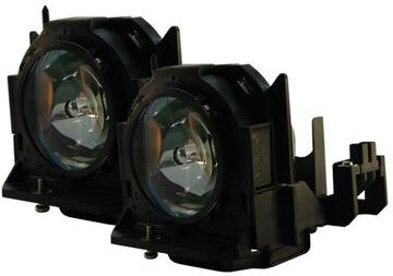 Jaspertronics™ Original ET-LAD60AW Lamp & Housing Twinpack for Panasonic Projectors - 1 Year Warranty