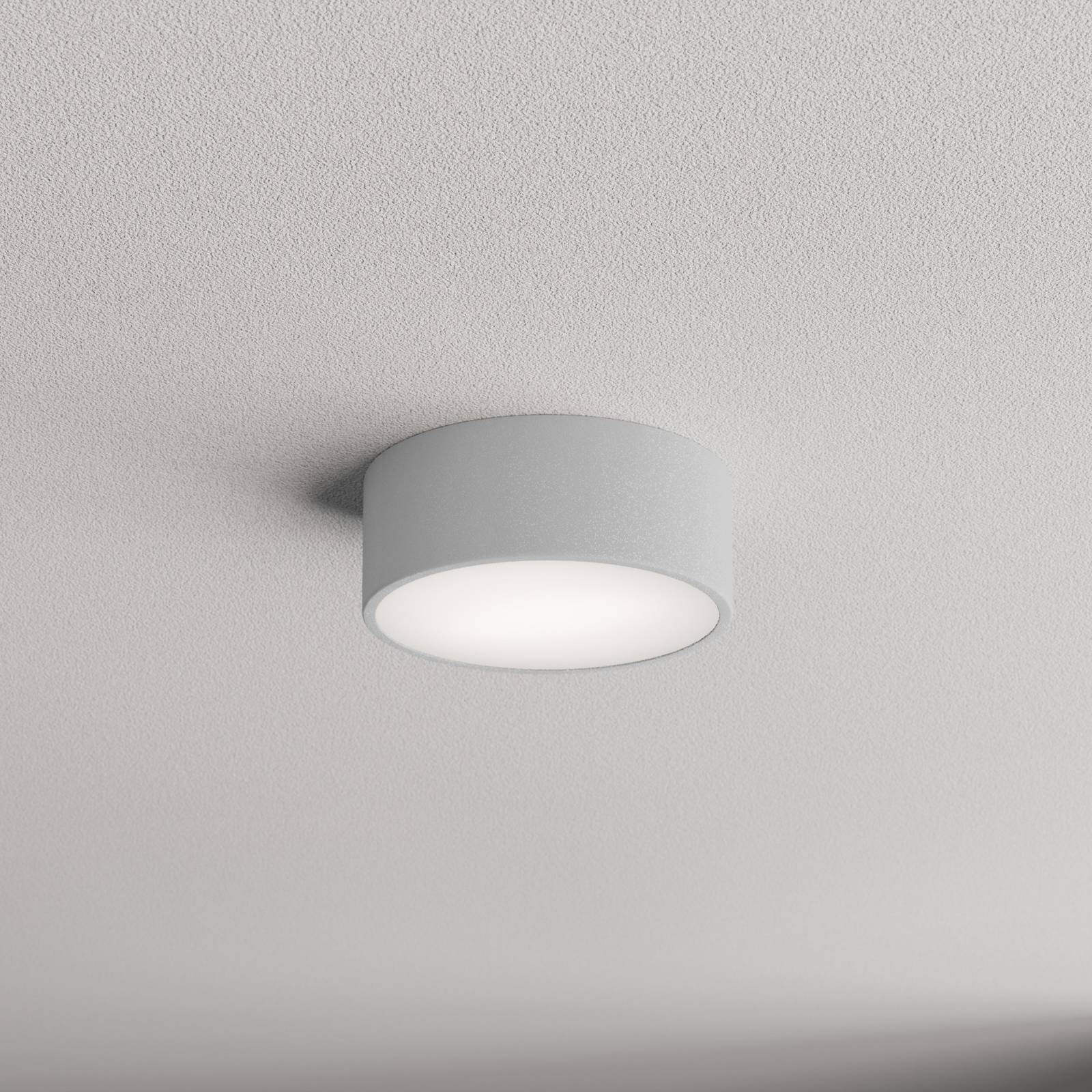 Deckenlampe Cleo TEMAR LIGHTING, dimmbar, alu / grau / zink, für Badezimmer, Metall, Deckenlampe