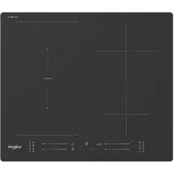 Whirlpool WF S7560NE BM Hob, Glass Ceramic, Induction, Built-in, 4 cooking zones, Width 59 cm, Black, Kochfeld, Schwarz