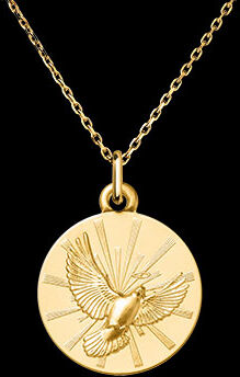 Edenly Medaille GÃ¶ttliche Taube â€“ 18-karÃ¤tiges Gelbgold