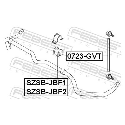 FEBEST Stange/Strebe, Stabilisator 0723gvt Vorderachse für Suzuki