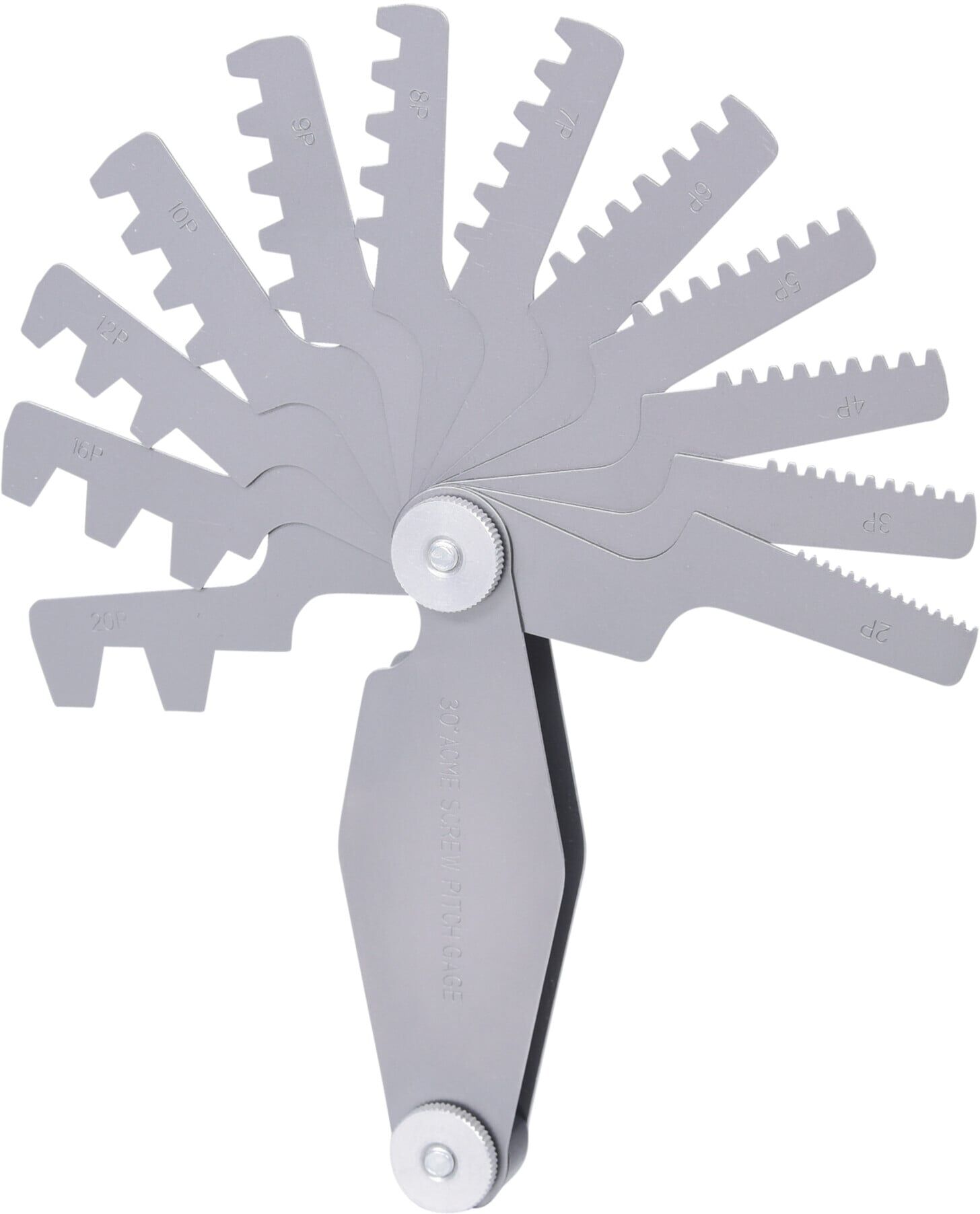 KS Tools Trapez-Gewindestahllehre, für 30° Gewinde, 2-12mm (300.0622)