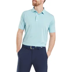FootJoy Polo Micro Feeder Stripe Lisle, iceblau