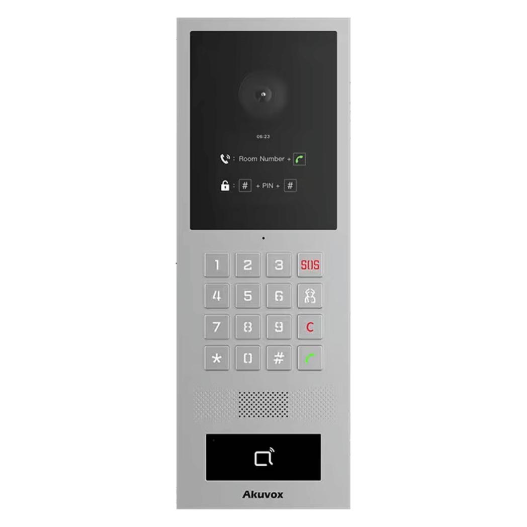 Akuvox IP- und analoge Video-Türstation mit RDIF, BLE, NFC und S532 Tastatur (Drahtgebunden, Ethernet) (S532)