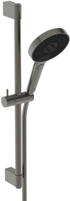 Ideal Standard Solos Brausekombination A7897A5 Stange 603mm, Handbrause mit 3 Funktionen, magnetic grey