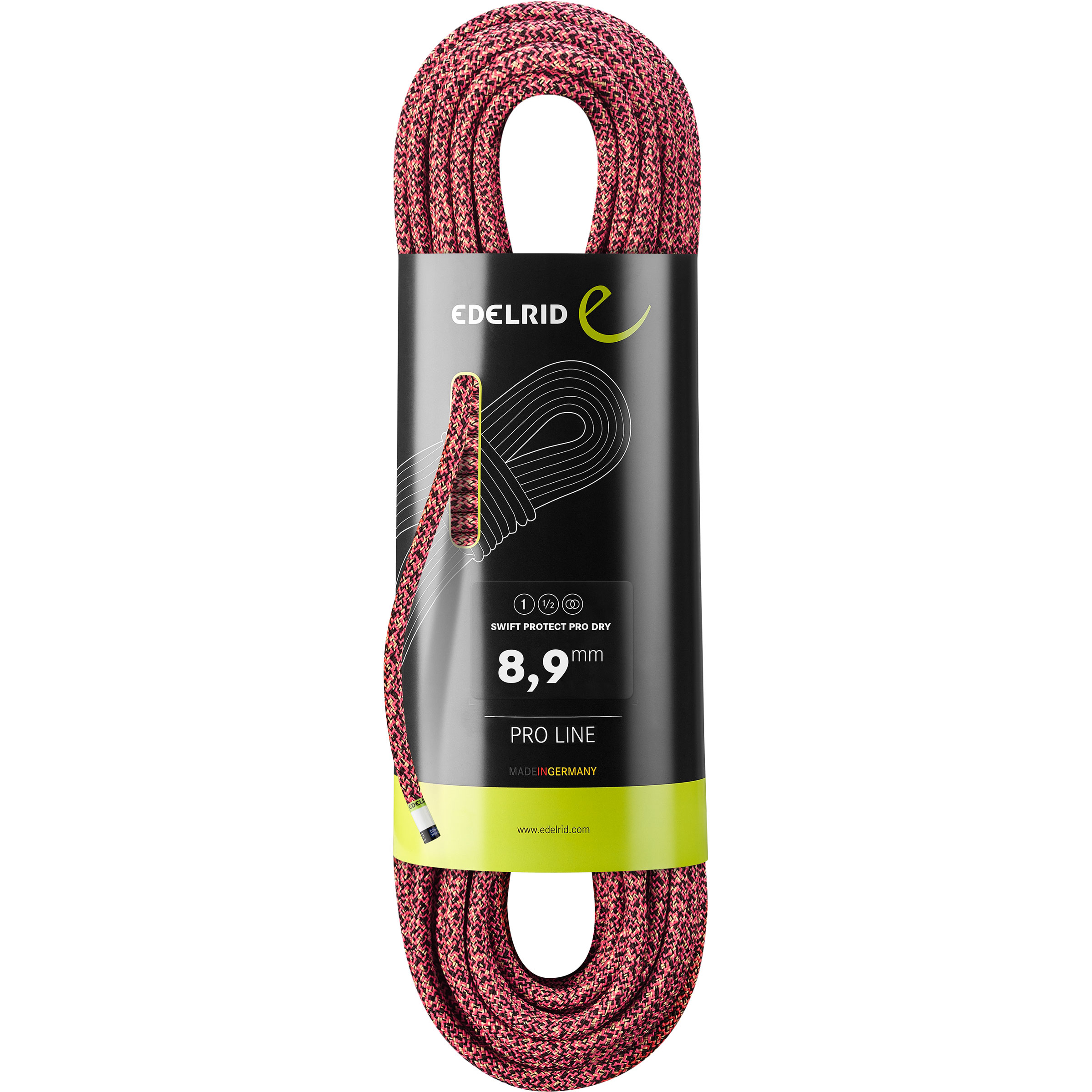 Edelrid Swift Protect Pro Dry 8,9mm Kletterseil Kletterseile rot Größe 30m Alpinklettern | Eisklettern | Sportklettern
