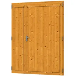 Skan Holz Doppeltür für Carports-eiche hell
