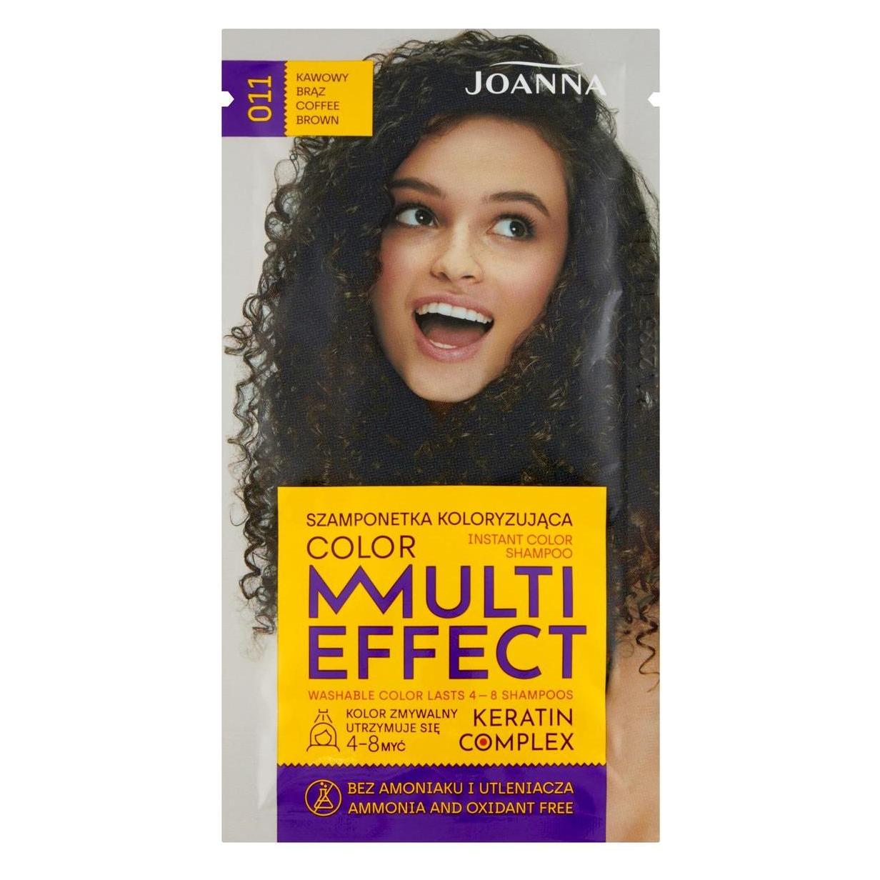 Joanna Multi Effect Keratin Complex Color Instant Color Shampoo 011 Coffee Brown 35G (Flüssiges Shampoo) (33080489)