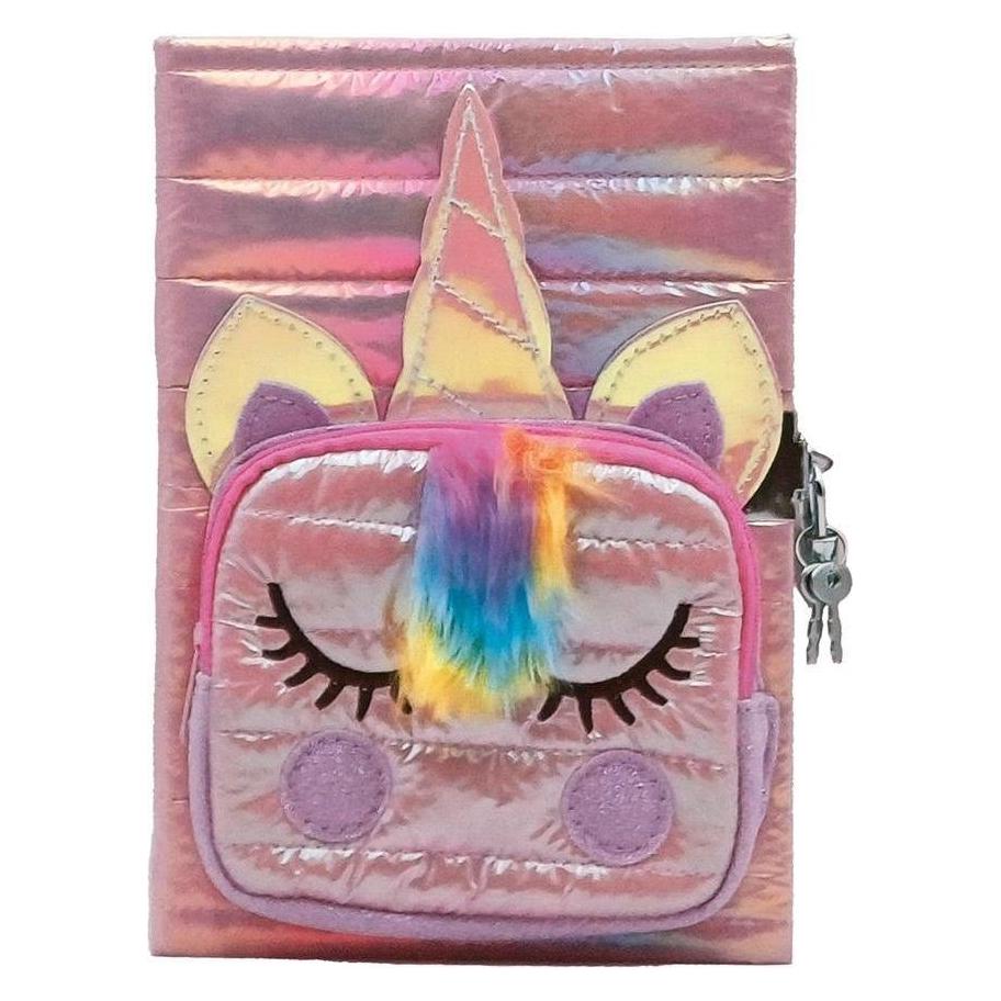 Stnux Einhorn-Tagebuch mit Tasche, rosa (A5, Liniert, Harter Einband) (stn8721)