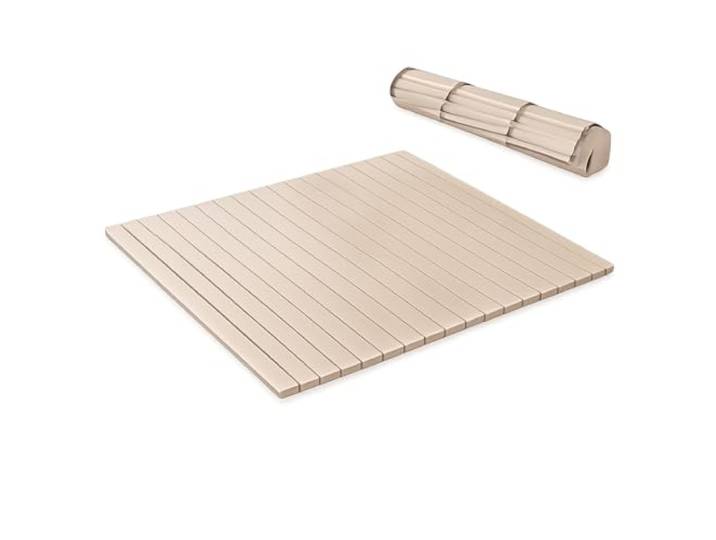 WSJJXS Faltbarer Lattenrost Aus Holz Mit Rutschfesten Pads Massives Holz, Atmungsaktive Lamellen, Platzsparendes Design, Bodenbett Nutzung(Style B,90x190)