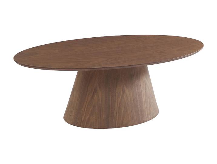 Table basse placage noyer - Naturel foncé - ANTELADA