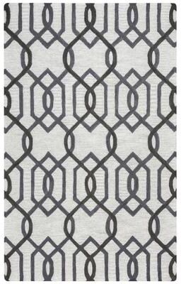 NAVATEXTURA Berlin Grey Trellis Hand-tufted Wool Rug