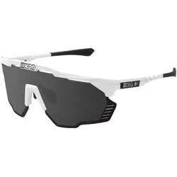 Scicon, Unisex, Sportbrille, Aeroshade kunken SCNPP white gloss (White Gloss, multimirror silver), Silber