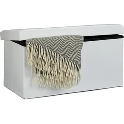 Relaxdays, Sitzbank, Sitzbank Stauraum (76 cm)