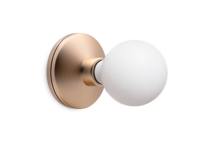 Beleuchtung Humble Gold edelmatt Aluminium/Glas B 12 cm - LED - Beleuchtung