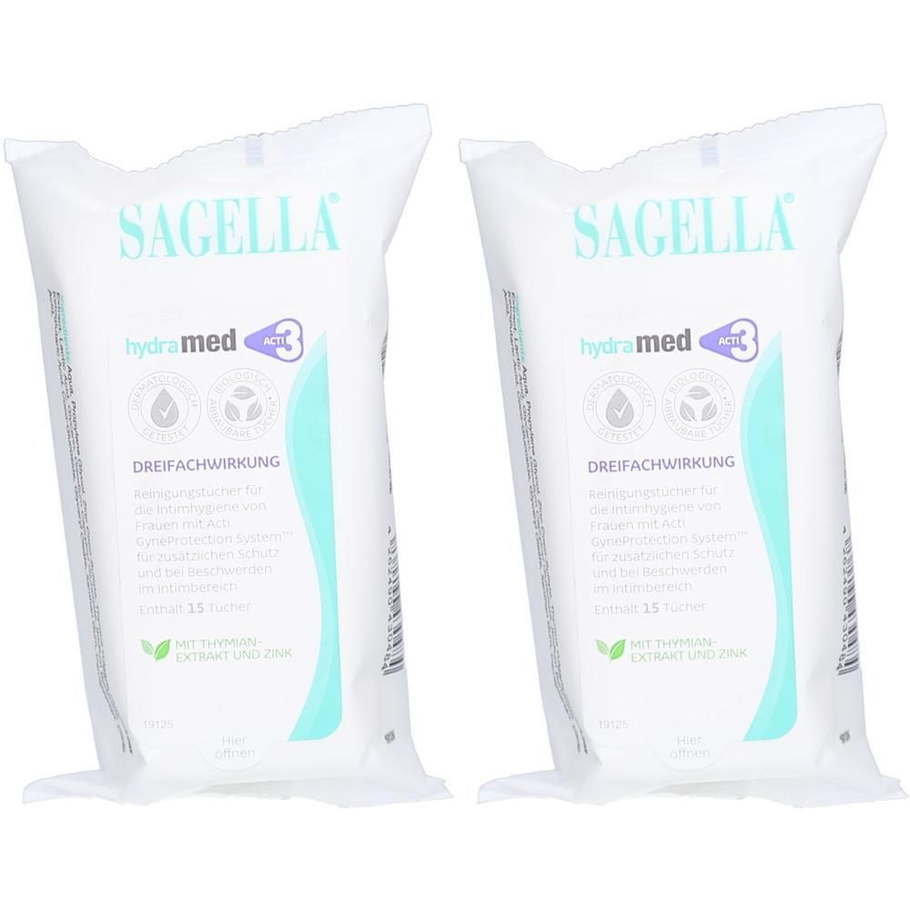 Sagella hydramed Reinigungstücher 2x 2x15 St Tücher
