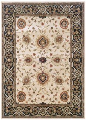 Style Haven Hearthstone Oriental Beige/ Black Area Rug