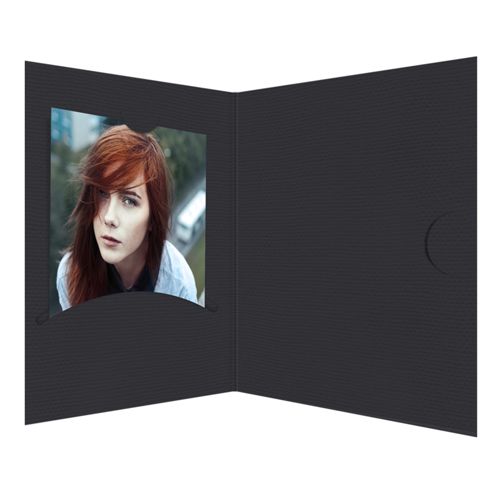 1x100 Daiber Passbildmappen Opti-Line bis 5x7cm schwarz