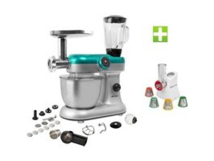 Robot Pétrin Multifonctions - KLAISER - KM284MEX - Machine à pâtes - Kit Tranchoir/Râpe - Accessoires inclus