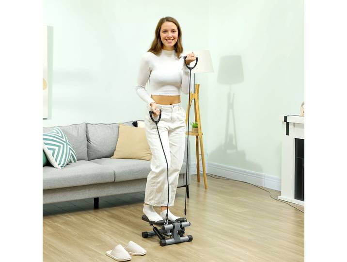 SPORTNOW Mini Stepper Fitness Résistance LCD Pédales Antidérapantes