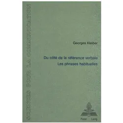 Du côté de la référence verbale, Fachbücher von Georges Kleiber