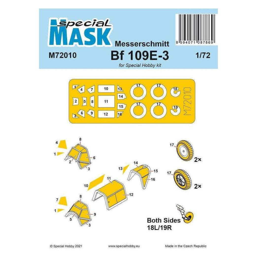 Special Hobby Messerschmitt Bf 109E-1/3 Mask (100-M72010)