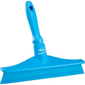 Vikan Fensterabzieher Ultra Hygiene mit Ministiel, für Glas, mit Gummilippe & Kunststoffschiene, blau, Breite 24,5 cm