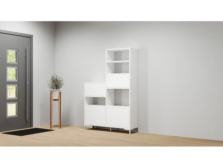 Modernes Highboard nach Maß MDF Beschichtet MDF Weiß matt