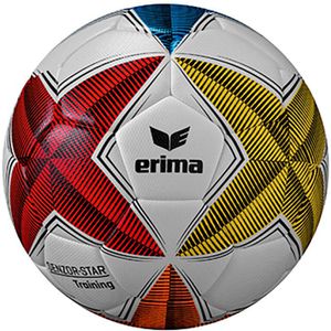 Erima Fußball Senzor-Star Training 2.0 FIFA Basic, 7192507, Größe 5, 430 Gramm, weiß/bunt, Trainingsball