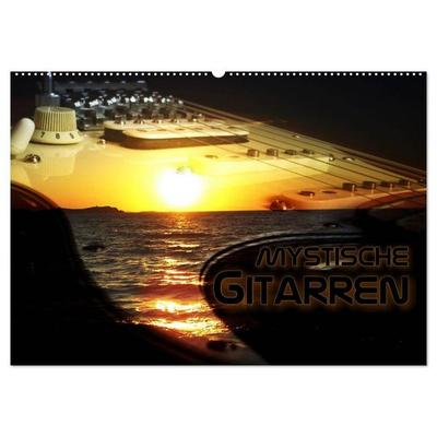 Mystische Gitarren (Wandkalender 2027 DIN A2 quer), CALVENDO Monatskalender