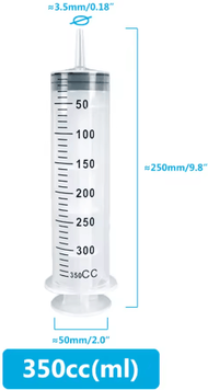 Inspire Picks Flow Master Large Capacity Feeding Syringe Kit With Hose Multi Purpose Pet Care Injector 350ml