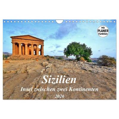 Sizilien - Insel zwischen zwei Kontinenten (Wandkalender 2026 DIN A4 quer), CALVENDO Monatskalender
