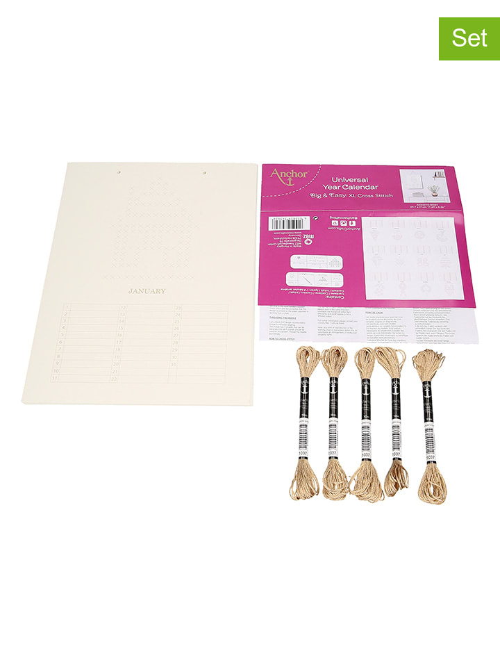 Anchor Stick-Set "Universal Kalender" in Hellbraun - onesize