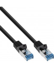 InLine Patchkabel Cat.6A S/FTP PE outdoor schwarz 30m Kunststoff Schwarz Blau (72830S)