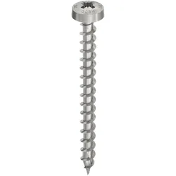 Heco, Schrauben, HECO-TOPIX-plus A2 4,0 x 50, Rundkopf, Pozi-Drive, VVG