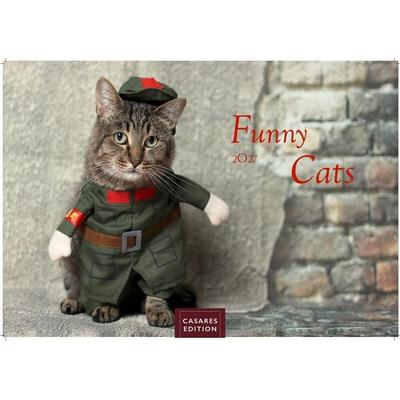 Funny Cats Kalender 2027 – Wandkalender | Fotokalender Tierkalender 24x35cm - Witziger Katzenkalender
