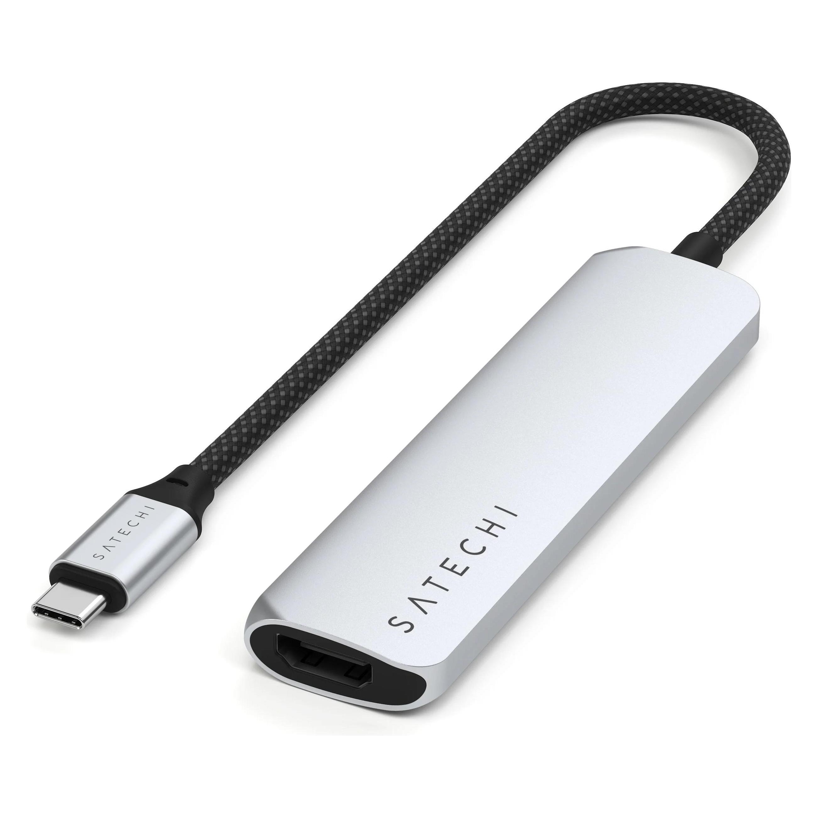 Satechi Slim 4 Multiport Hub Space Grey (USB-C, 4 Ports) (ST-P4SM)
