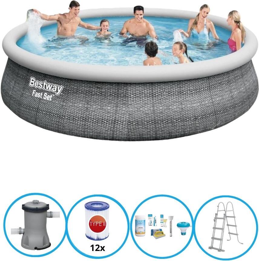 Bestway Pool Fast Set - 457x107 cm - Pool Bundel