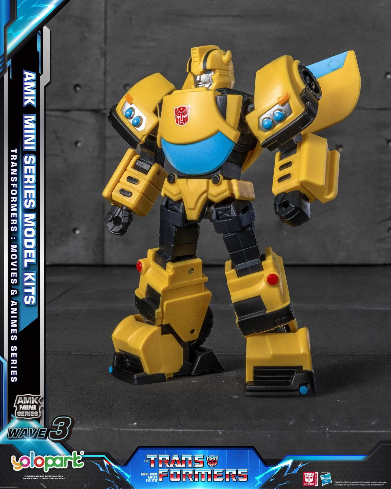 Yolopark Transformers Generation One AMK Mini Serie Plastic Modelbouwset Bumblebee Golf 3 IDW 11 cm