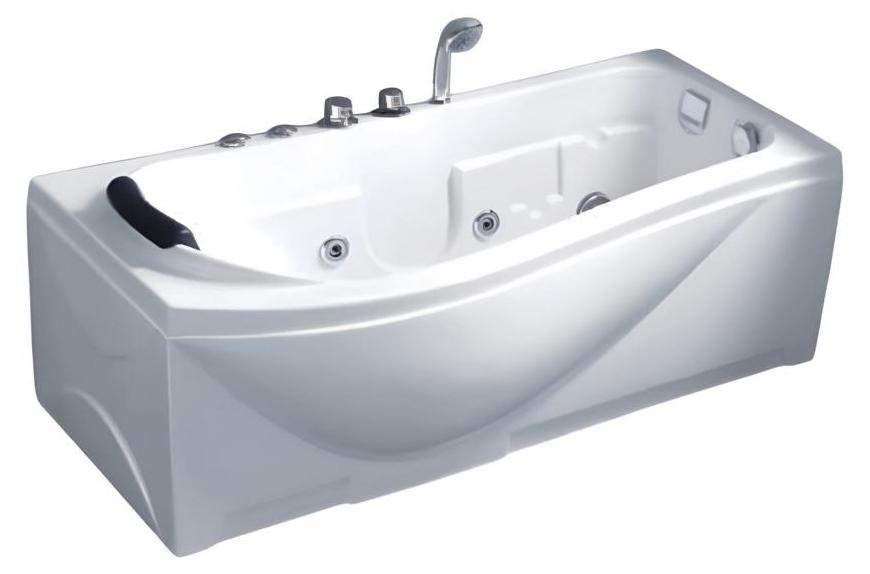 Acrylwanne Luxuswanne Whirlpool Blubberbad Komfortwanne Massagebad 170x85 cm