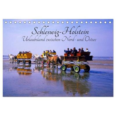 Schleswig-Holstein, Urlaubsland zwischen Nord- und Ostsee (Tischkalender 2027 DIN A5 quer), CALVENDO Monatskalender