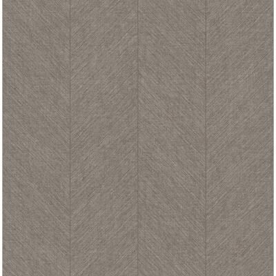 A-Street Prints Kallam Chocolate Chevron Wallpaper
