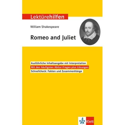 Lektürehilfen William Shakespeare 'Romeo and Juliet'; Taschenbuch von Horst Mühlmann, Klett Lerntraining bei PONS Langenscheidt GmbH